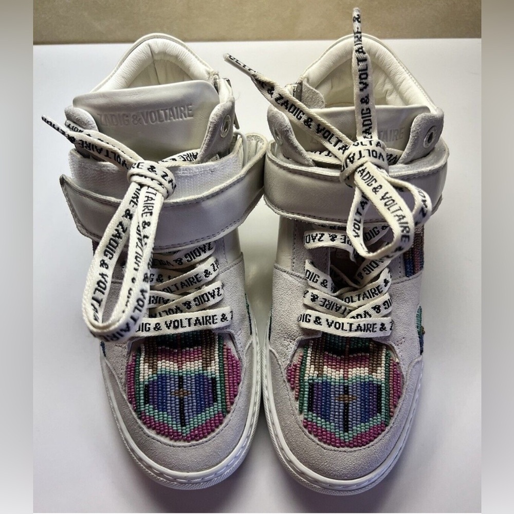 Zadig & Voltaire Womens US 8/EU
38 ZV1747 Mid Flash trainers Bead